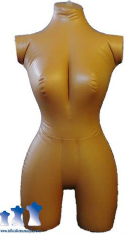 Inflatable Female 3/4 form, Dark Tan